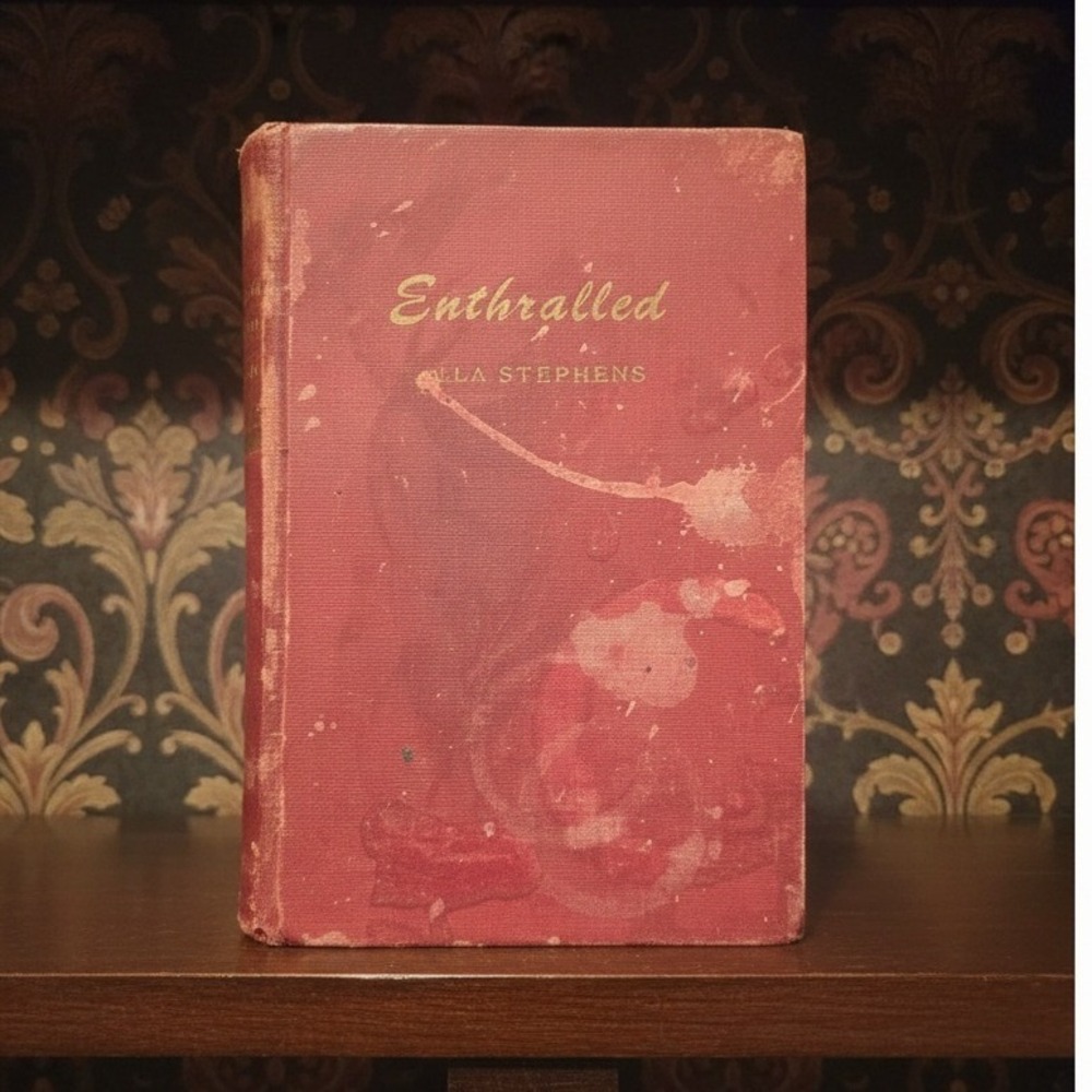 Enthralled Leila Stephens, 1956 First Edition Poetry Book, Banner Press, Red